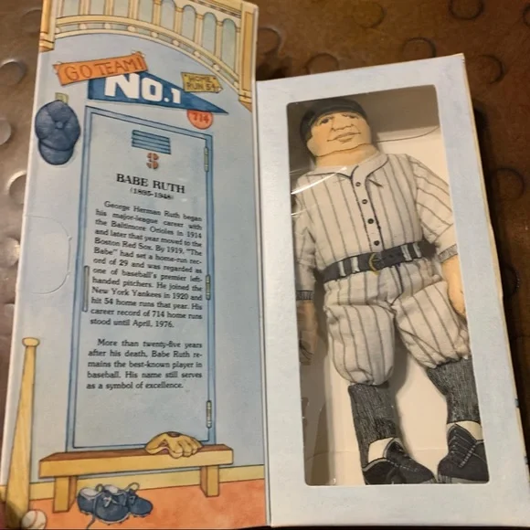 Hallmark Toys Vintage Hallmark 979 Babe Ruth Collectible Doll